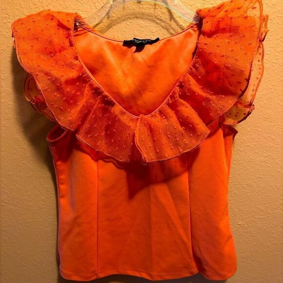 Marc New York ruffle top - Picture 1 of 8